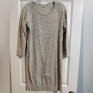 J. Crew Light Gray Knit Dress